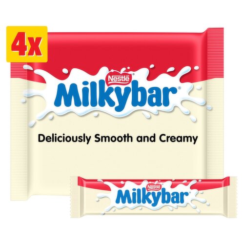 Milkybar Medium White Chocolate Bar 4 Pack (25 g)
