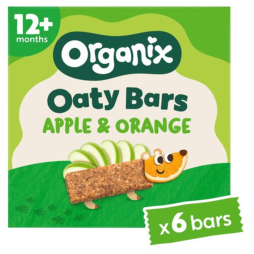 Organix Apple & Orange Soft Oaty Bar 12 Months 6 Pack (23 g)