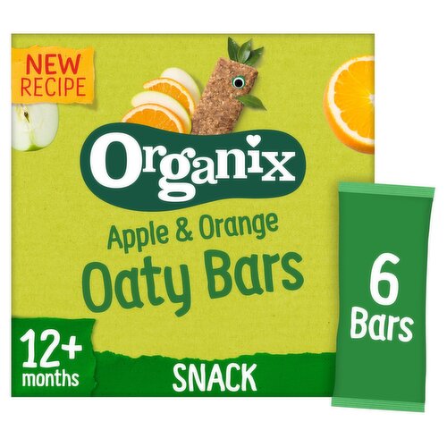 Organix Apple & Orange Soft Oaty Bar 12 Months 6 Pack (23 g)