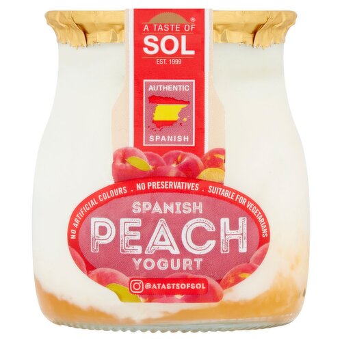A Taste of Sol Spanish Peach Yogurt (135 g)