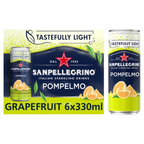 San Pellegrino Grapefruit Can 6 Pack (330 ml)