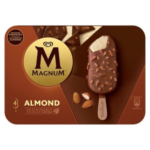 Magnum Almond Ice Cream 4 Pack (440 ml)