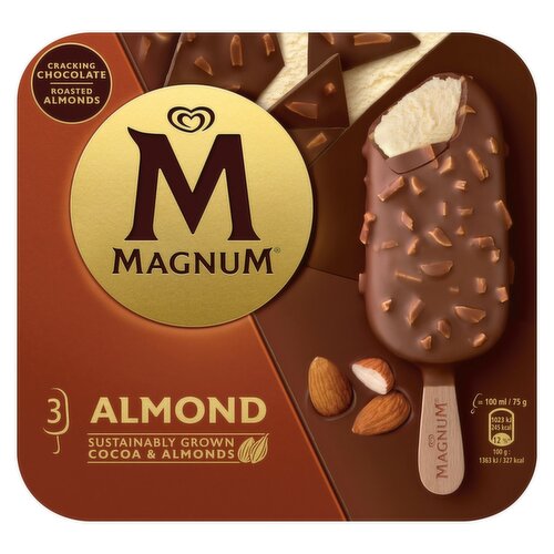 Magnum Almond Ice Cream 3 Pack (100 ml)