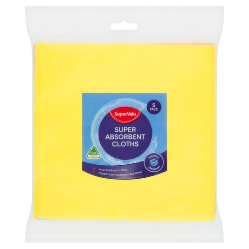 SuperValu Super Absorbent Cloths (5 Piece)