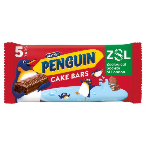 McVities Penguin Cake Bars 5 Pack (21.5 g)