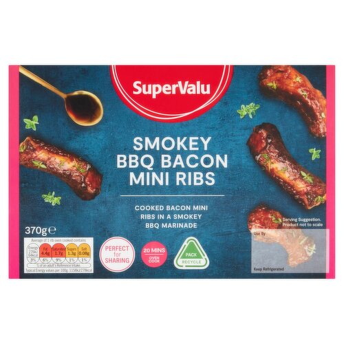 SuperValu Smokey BBQ Bacon Mini Ribs (370 g)