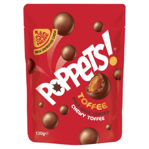 Poppets Chocolate Toffee Pouch (130 g)