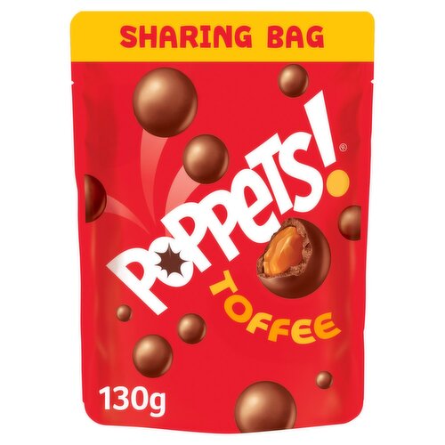 Poppets Chocolate Toffee Pouch (130 g)