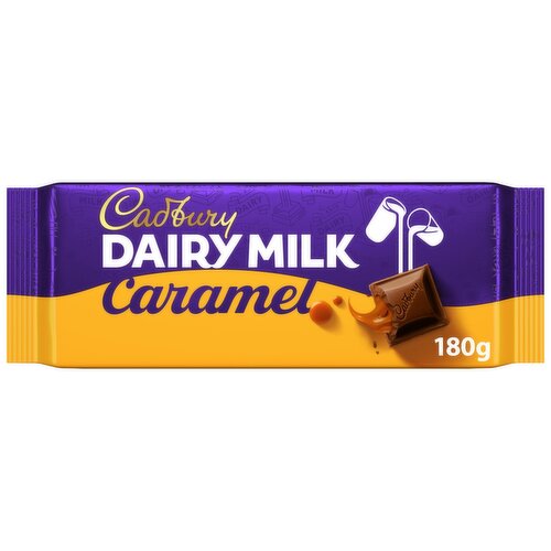 Cadbury Dairy Milk Caramel Milk Chocolate Family Bar (180 g)