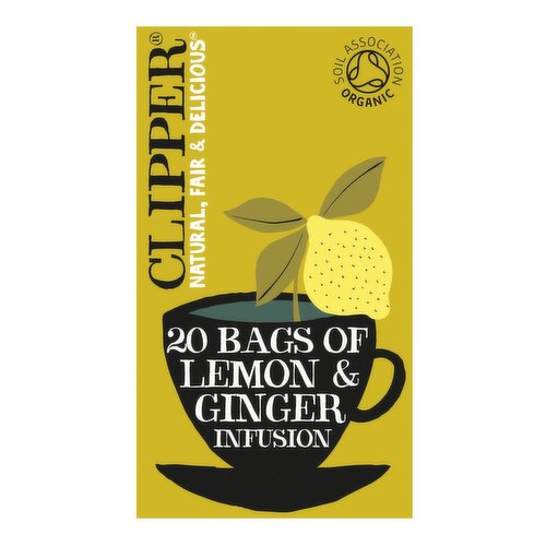 Clipper Organic Lemon & Ginger Tea (20 Piece)