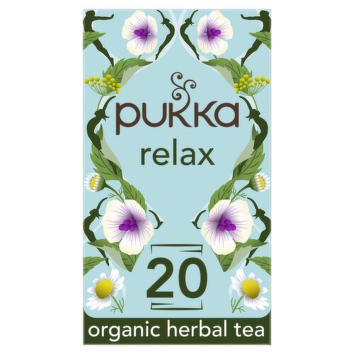 Pukka Organic Relax 20 Herbal Tea Sachets (40 g)