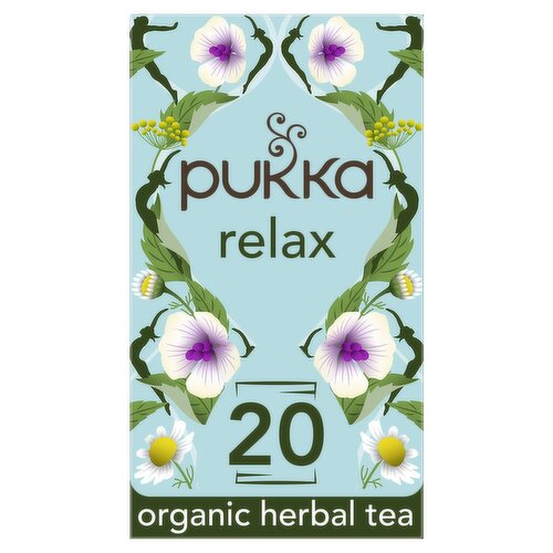 Pukka Organic Relax 20 Herbal Tea Sachets (40 g)