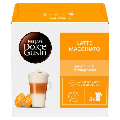 Nescafe Dolce Gusto Latte Macchiato Coffee Capsules 16 Pack (183.2 g)