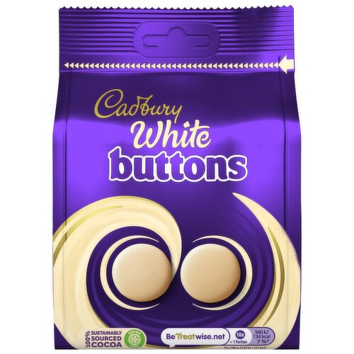 Cadbury Giant White Chocolate Buttons Bag (110 g)