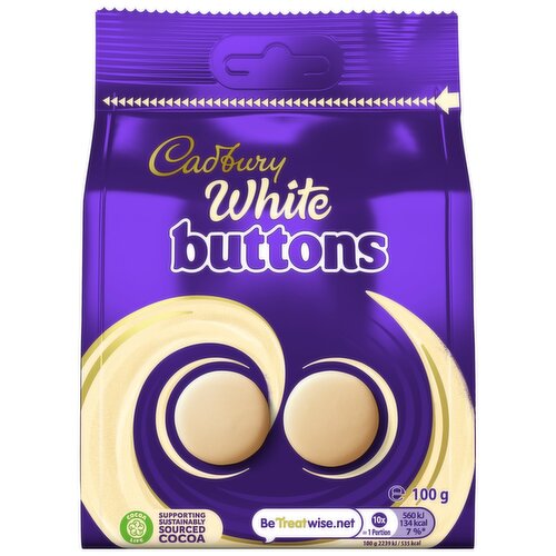 Cadbury White Buttons Bag (100 g)