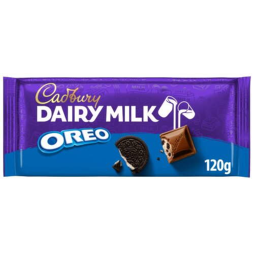 Cadbury Dairy Milk Oreo Chocolate Bar (120 g)