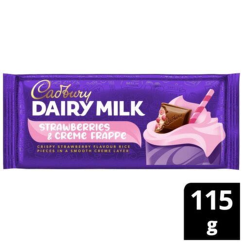 Cadbury Dairy Milk Strawberries & Creme Frappe Bar (115 g)