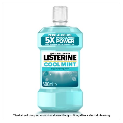 Listerine Cool Mint Milder Taste Mouthwash (500 ml)