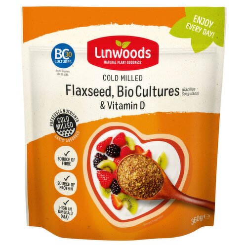 Linwoods Cold Milled Flaxseed with Bio Cultures & Vitamin D (360 g)