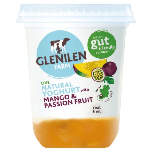 Glenilen Farm Live Yoghurt with Mango & Passion Fruit (500 g)