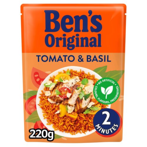 Ben's Original Tomato & Basil Rice Ready to Heat (220 g)