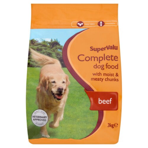 Detailed Product Information for SuperValu Complete Moist Meaty Chunks with Beef Dog Food 3 kg Quidu.ie