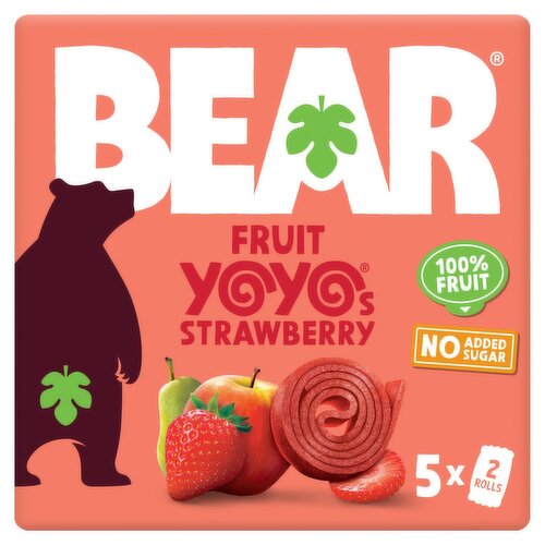 Bear Strawberry Yoyo Pure Fruit Rolls 5 Pack (100 g)