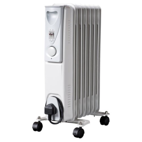 Daewoo 1500w White Oil Heater (6.8 kg)