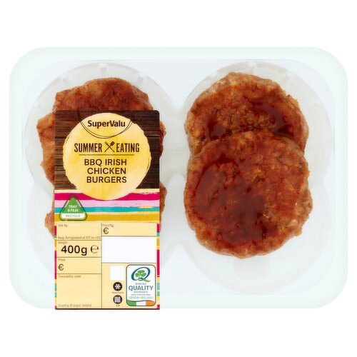 SuperValu Fresh Irish BBQ Chicken Burgers (400 g)