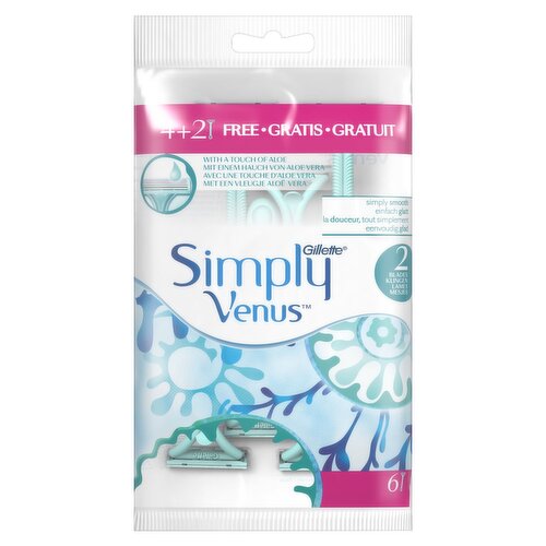 Gillette Simply Venus 3 Disposable Razors (6 Piece) (6 Piece)