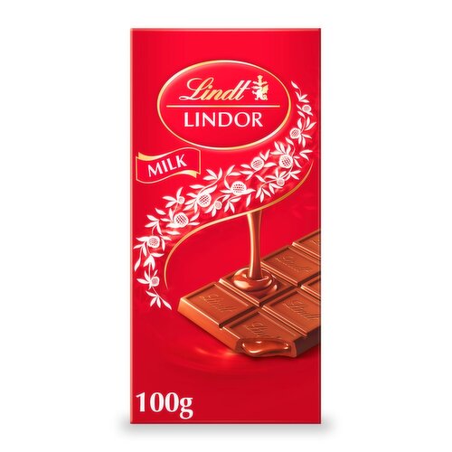 Lindt Lindor Milk Chocolate Bar  (100 g)