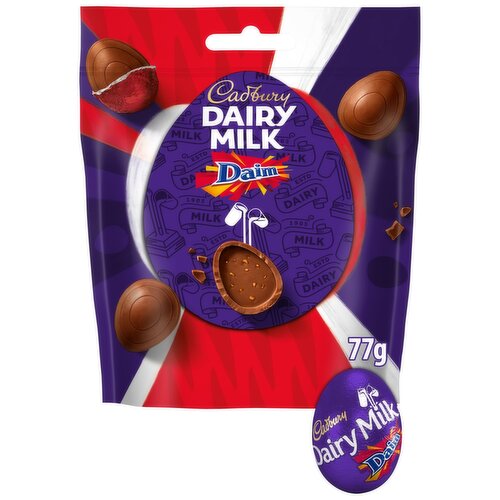 Cadbury Dairy Milk Daim Mini Chocolate Easter Egg Bag (77 g)