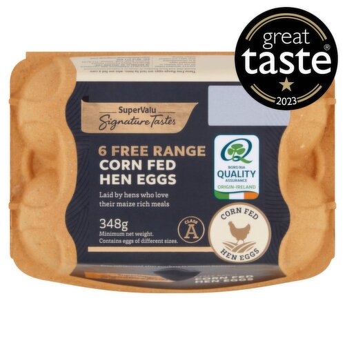 SuperValu Signature Tastes Free Range Corn Fed Eggs (6 Piece)