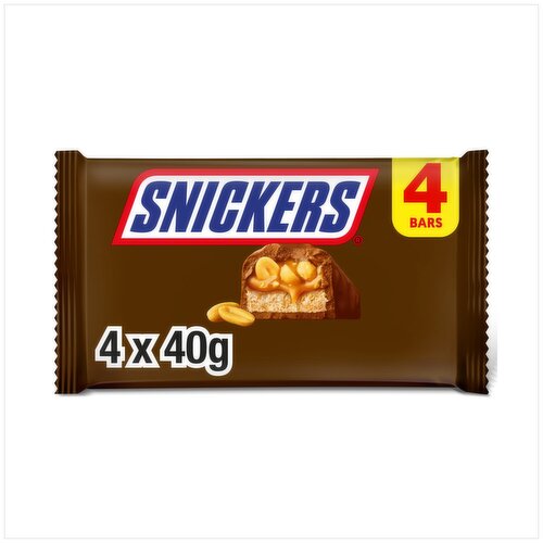 Snickers Chocolate Bar 4 Pack (40 g)