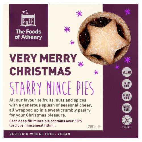 Foods of Athenry Christmas Starry Mince Pies (280 g)