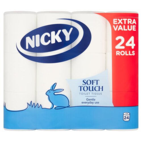 Nicky Soft Touch Toilet Tissue 24 Roll (24 Roll)