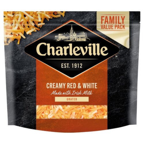 Charleville Red & White Grated Cheese Family Value Pack (340 g)