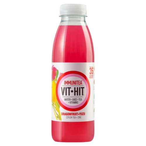 Vit Hit Immunitea Dragonfruit & Yuzu Bottle (500 ml)