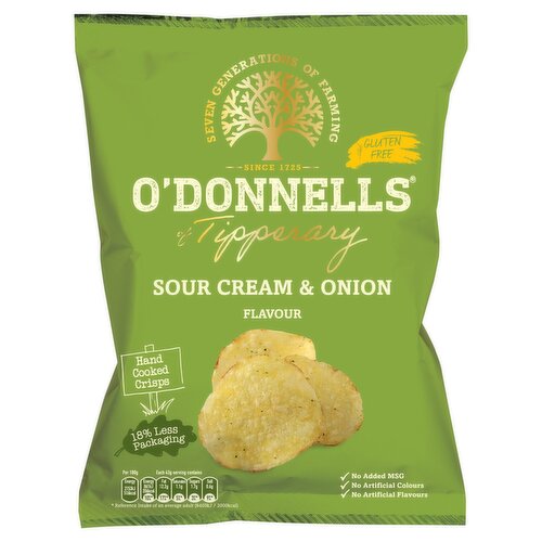 O' Donnells Sour Cream & Onion Sharing Crisps (125 g)