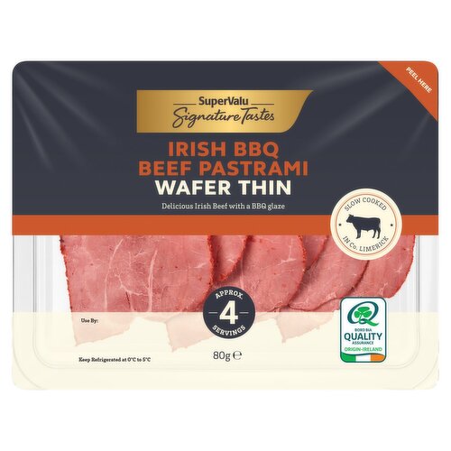 SuperValu Signature Tastes Irish BBQ Beef Pastrami Wafer Thin (80 g)