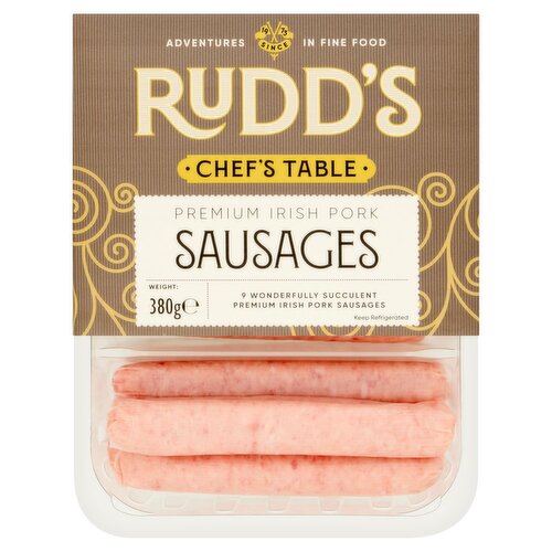 Rudd's Chef's Table Premium Irish Pork Sausages 9 Pack (42 g)