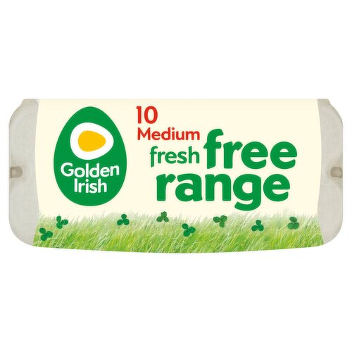 Golden Irish Free Range Medium Eggs  (10 Piece)