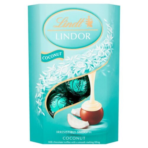 Lindt Lindor Coconut Chocolate Truffles Carton (200 g)