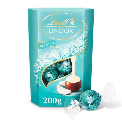 Lindt Lindor Coconut Chocolate Truffles Carton (200 g)