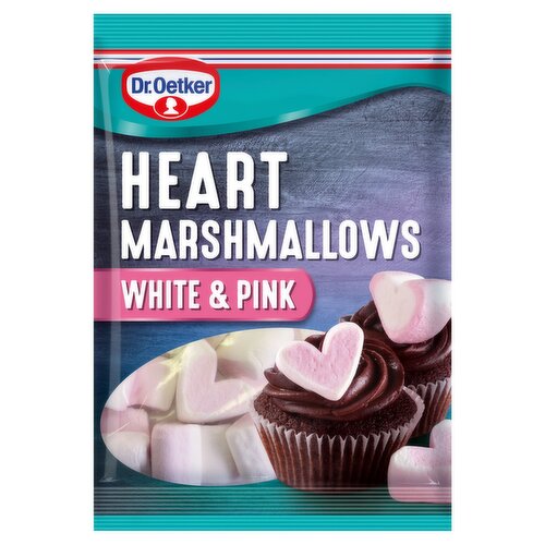 Dr. Oetker Heart Marshmallows White & Pink (100 g)