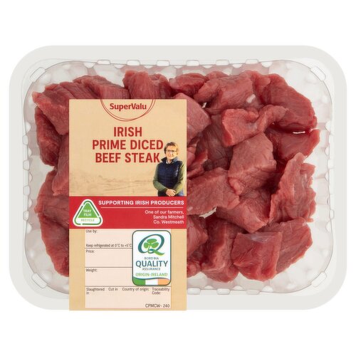 SuperValu Fresh Irish Lean Diced Beef (380 g)