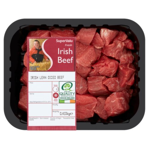 SuperValu Fresh Irish Lean Diced Beef (410 g)