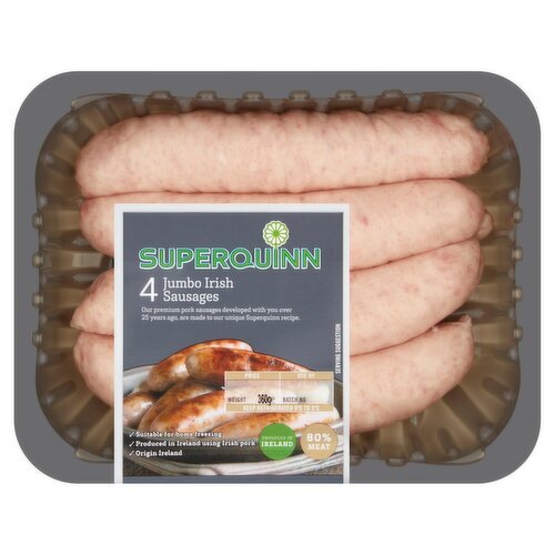 Superquinn Pork Jumbo Sausages (360 g)