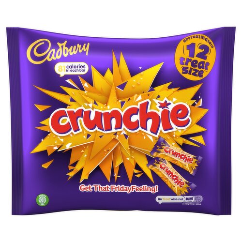 Cadbury Crunchie Chocolate Bars Treat Size 12 Pack  (210 g)