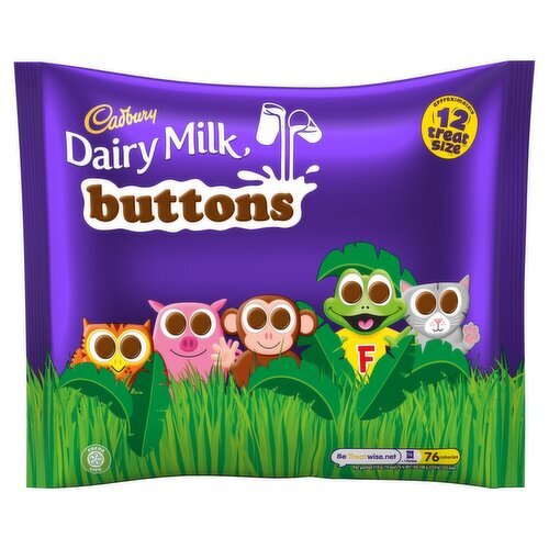 Cadbury Dairy Milk Chocolate Buttons Treat Size 12 Pack (170 g)